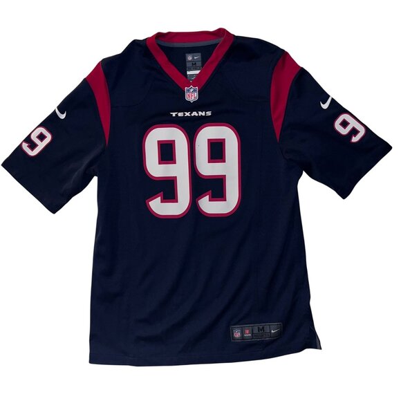 Nike NFL Houston Texans JJ Watt #99 On Field Jersey Navy/Red M - Picture 1 of 9